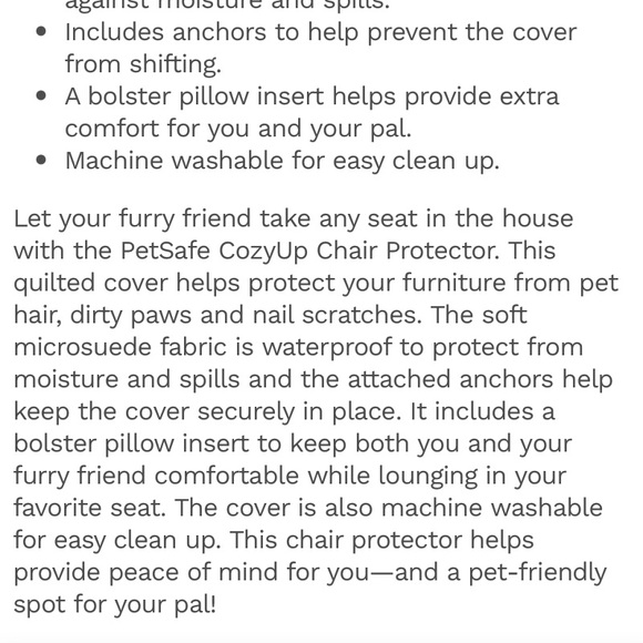 NWT Pet Chair Protector - Picture 9 of 10